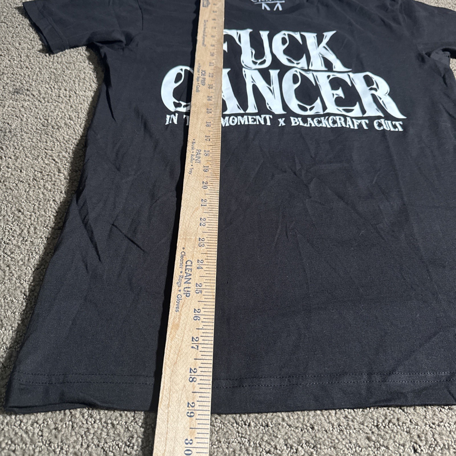 Black Craft Cult Graphic Tee T-Shirt Size M Black F*** Cancer gallery