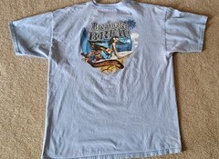 St. John’s Bay Men’s Breakwater Brew Extra Stout LT BLUE SS Graphic T Shirt XL