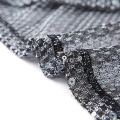 Glitter Sheer See Through Fishnet Tank Top For Men Sexy Mesh Vest Grey