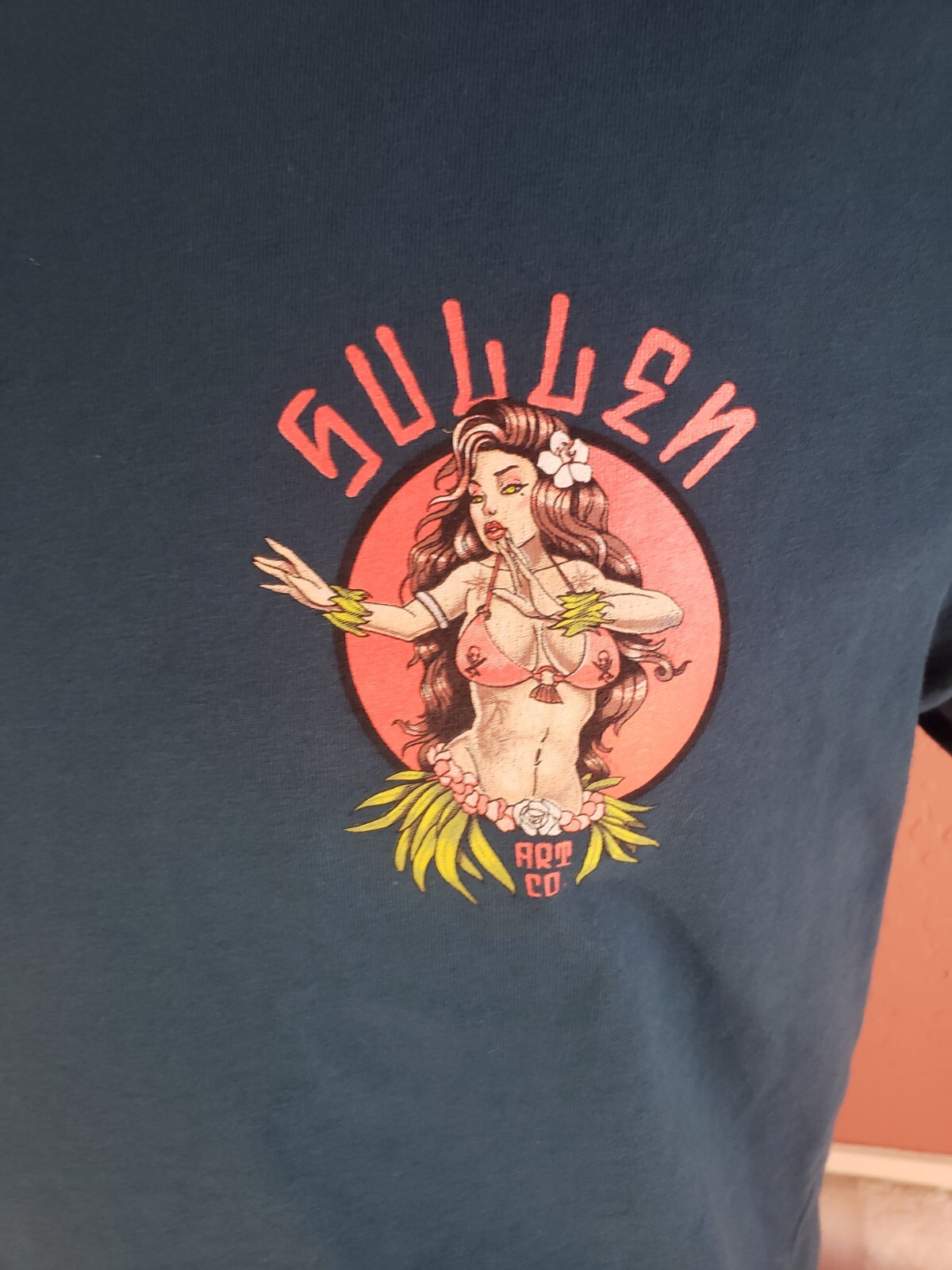 SULLEN Art Collective MERMAID STARGAZER Choloha Surf TEAL BLUE Mens S T-SHIRT gallery