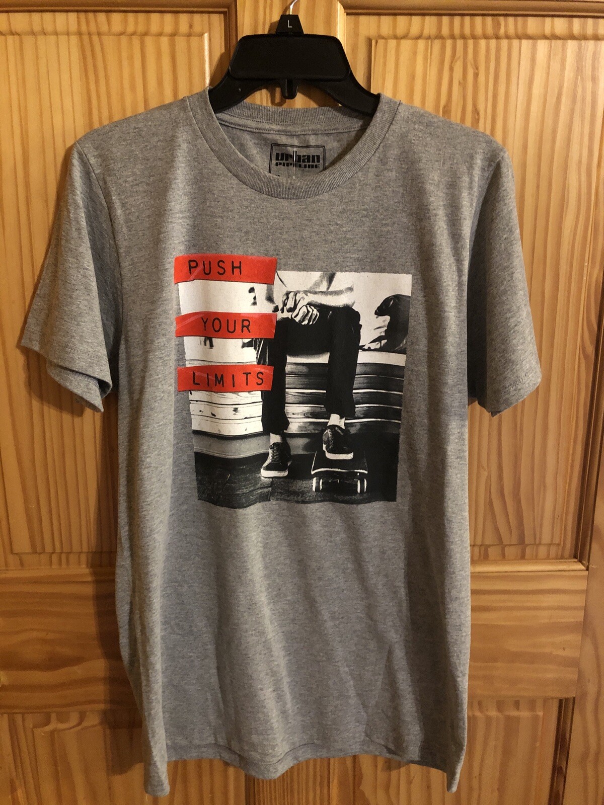 Urban Pipeline Mens TShirt Medium Gray Retail $20 (s-blk-33-15)
