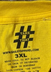 Bailey Apparel Hustle OG Savage Bear T-Shirt 3XL Yellow Print Cool Bear