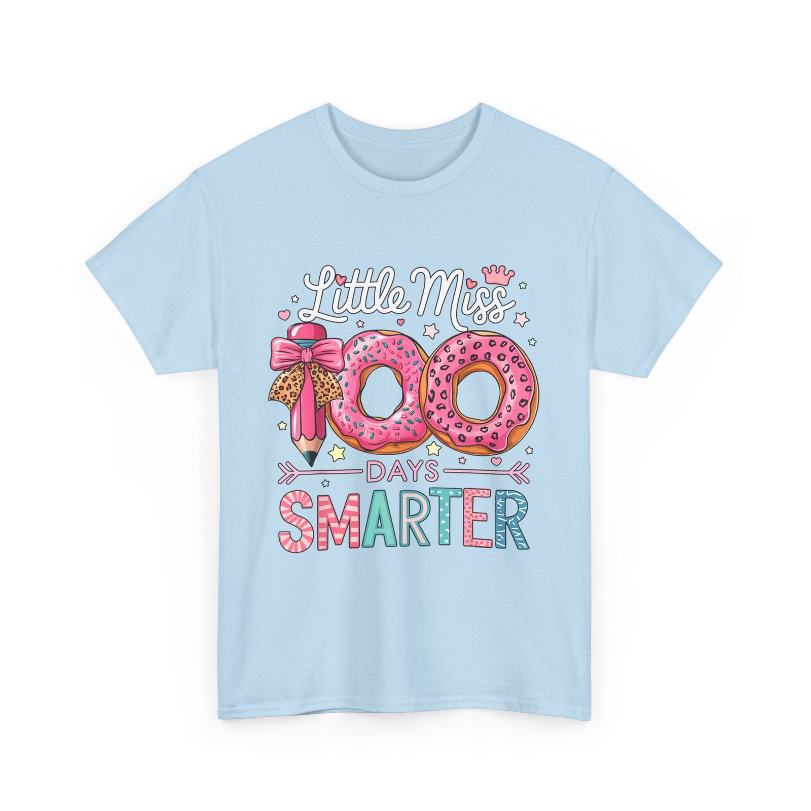 Little Miss 100 Days Smarter Kids Girls 100th Day of School T-Shirt gallery