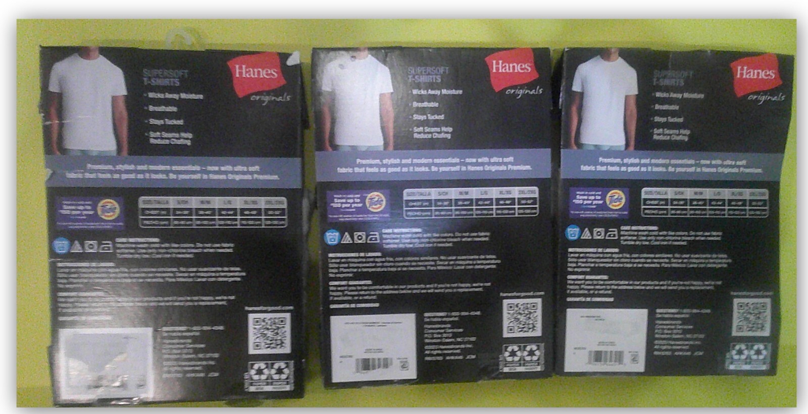Hanes SUPER SOFT T-Shirt 1 black 1 White Ultra Soft Viscose from Bamboo Modern gallery
