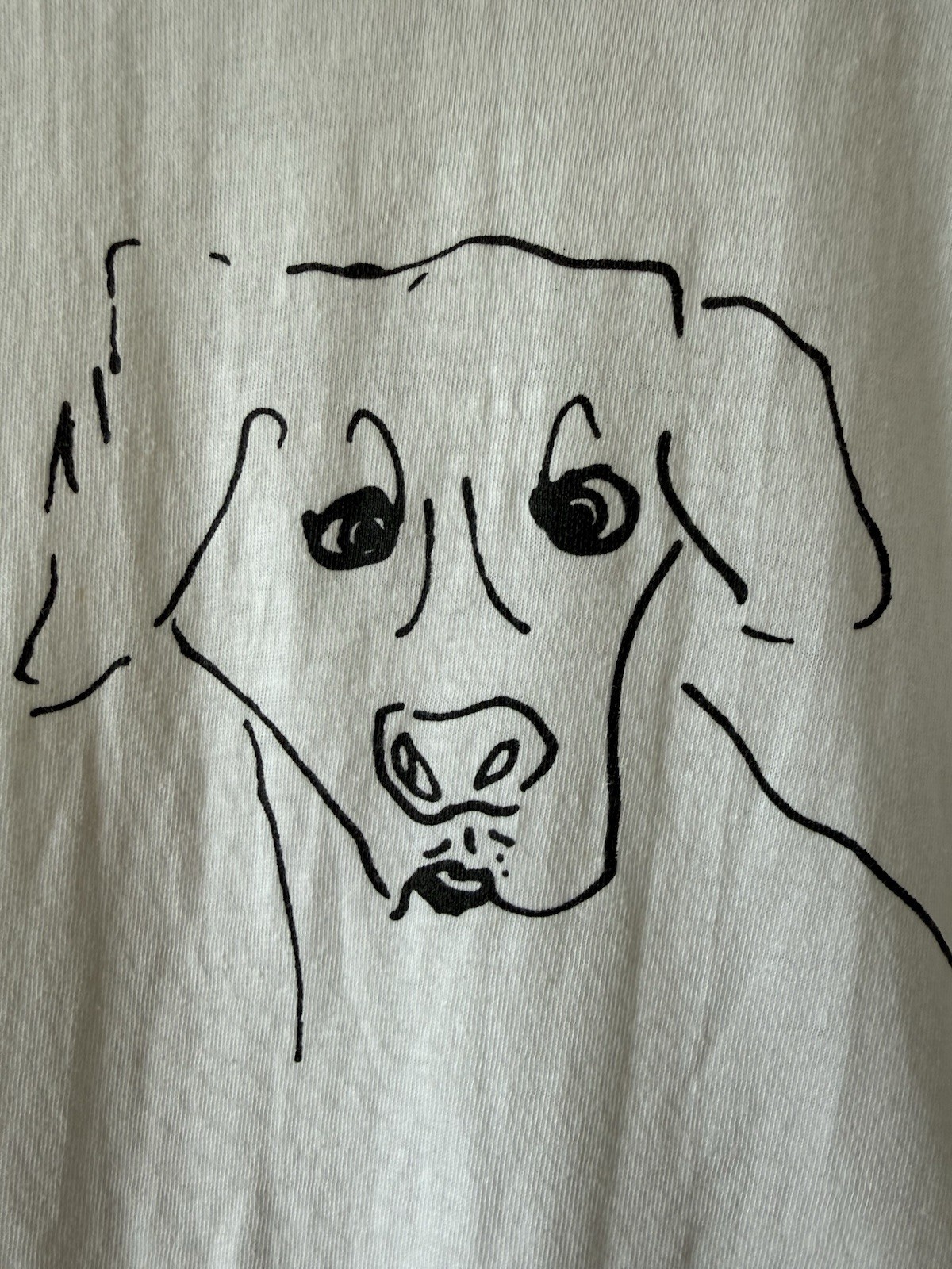 VINTAGE 80s William Wegman Walker Art Center Double Sided Exhibition T-Shirt gallery