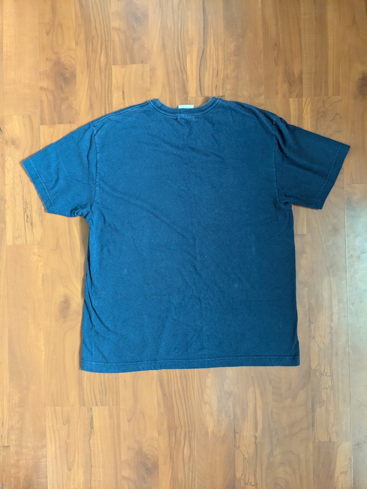 Vintage 90s Tommy Hilfiger Big Text Spellout Men's Navy Blue T Shirt Size Medium gallery