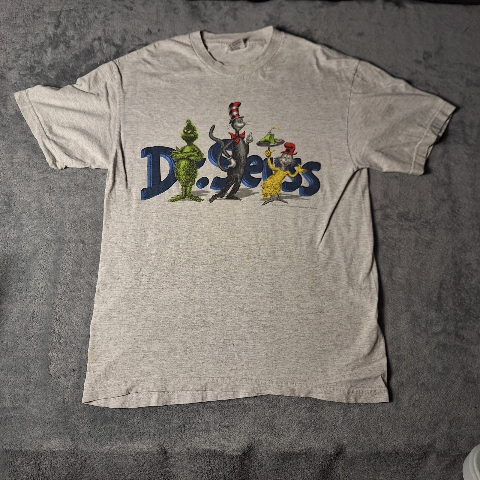 Vintage 1999 Dr Seuss T-Shirt Large Grinch Cat in the Hat Green Eggs & Ham gallery