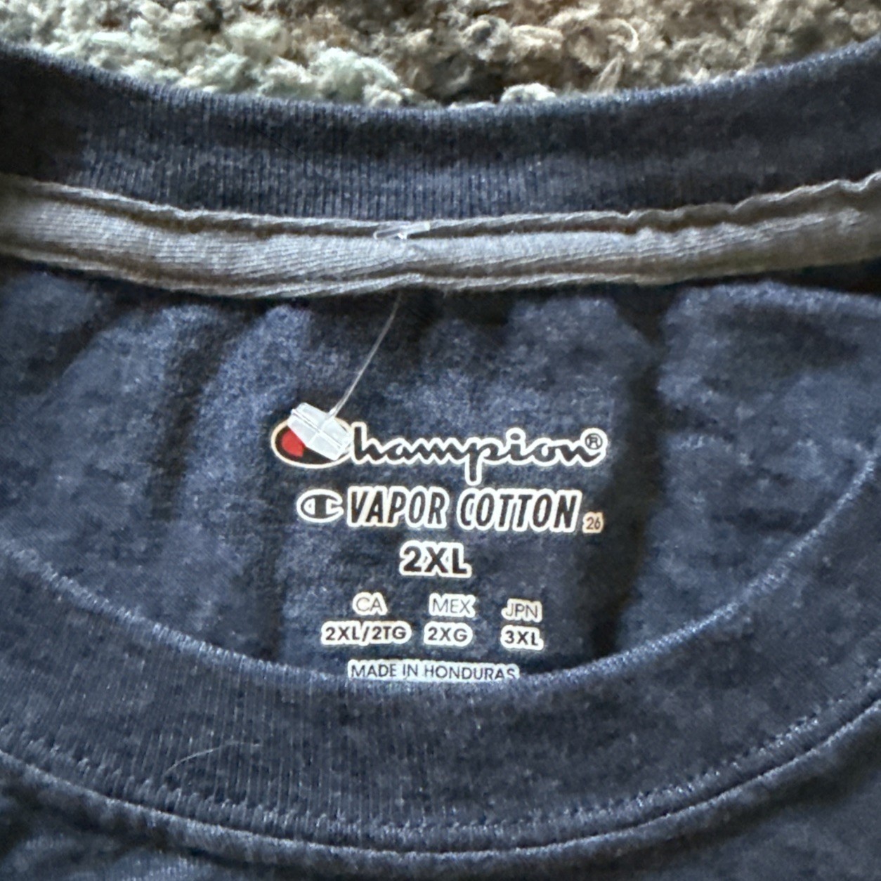 Champion Shirt Men's 2XL Vapor Cotton Blue Activewear Casual Tee gallery
