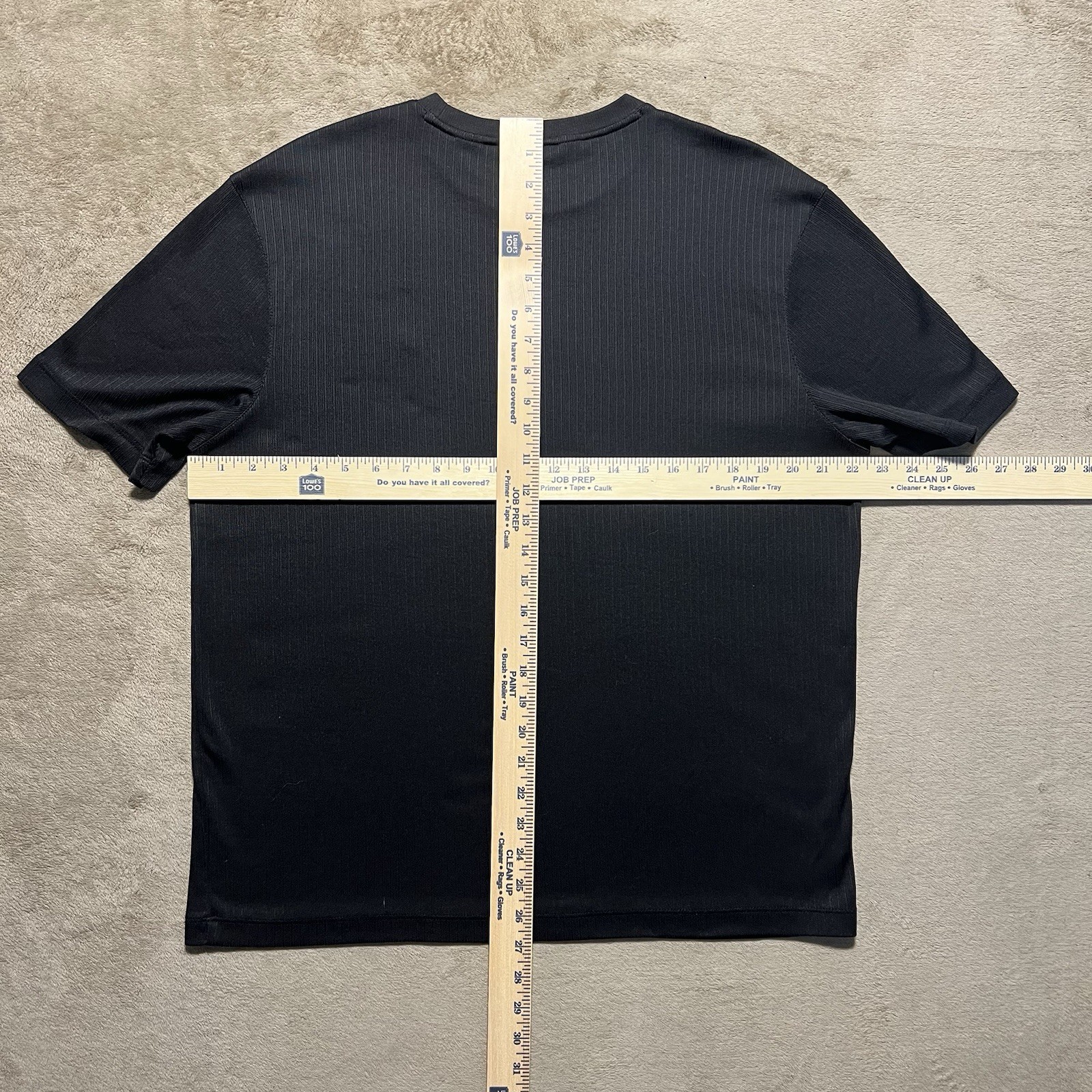 Vintage Pierre Cardin T Shirt Mens M Black Ribbed Minimal Designer gallery