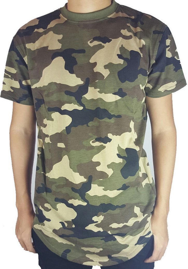 MEN HIPSTER ELONGATED HIP HOP T-SHIRTS WITH SIDE ZIPPER T-552 SOLID gallery
