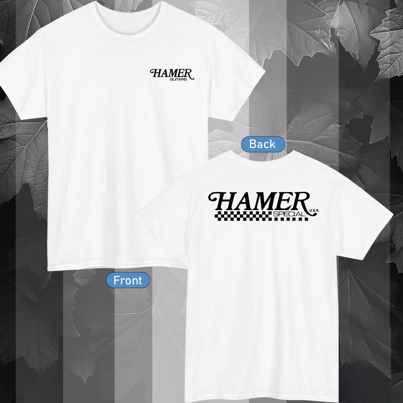 Hamer Guitar Logo Active T-Shirt Color Black/Red/Navy/Blue/White/Grey S-5XL gallery