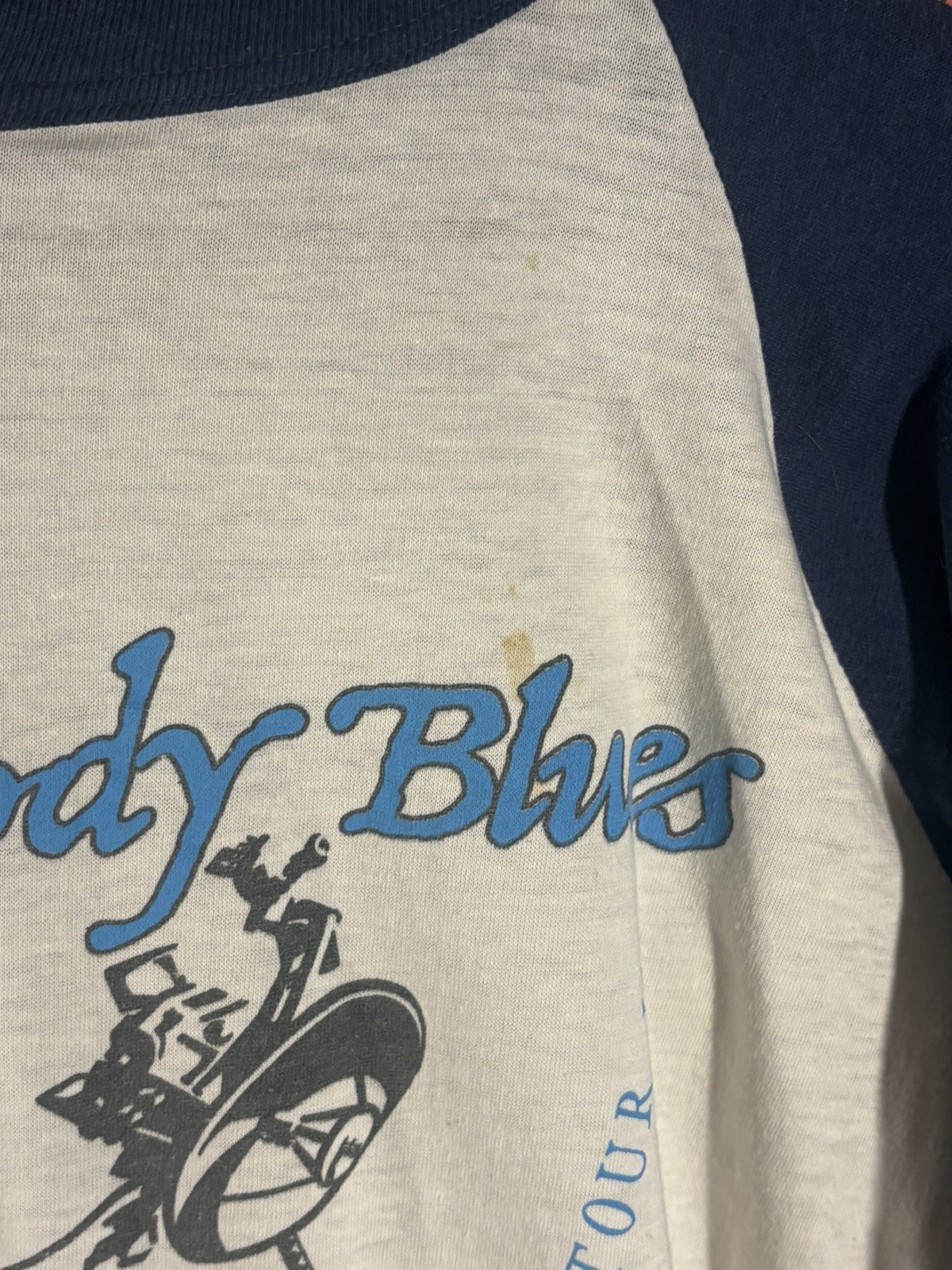 Vtg 80s 1981 The Moody Blues Long Distance Voyager Tour Raglan T-Shirt Size S gallery