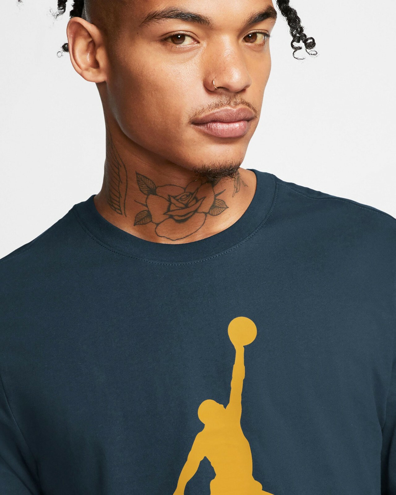 Nike Air Jordan Jumpman Logo Mens T-Shirt Green Multi Size Sportswear Top gallery