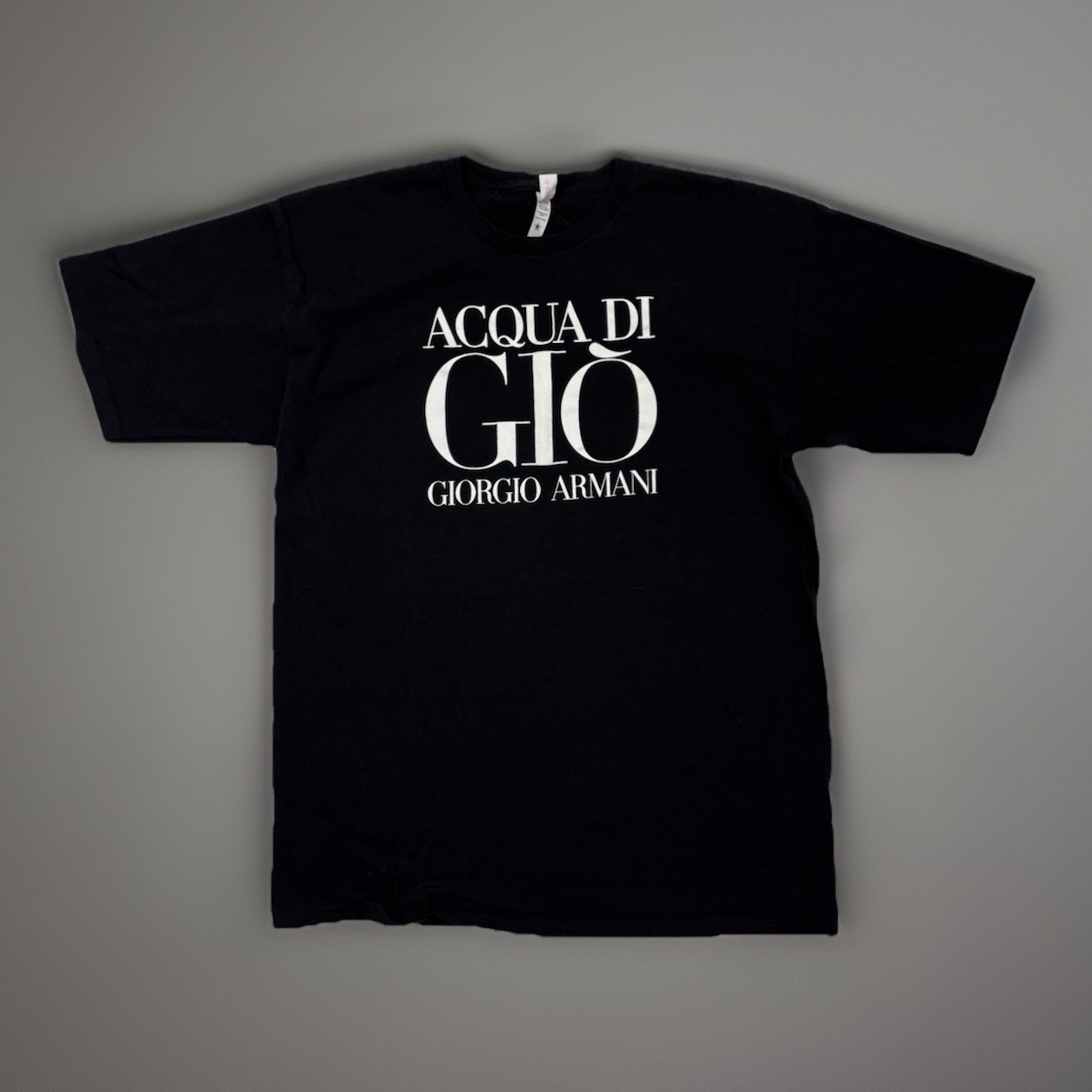 Acqua Di Gio Giorgio Armani Vender Italian Promo Dealer T-Shirt Mens Large Black gallery