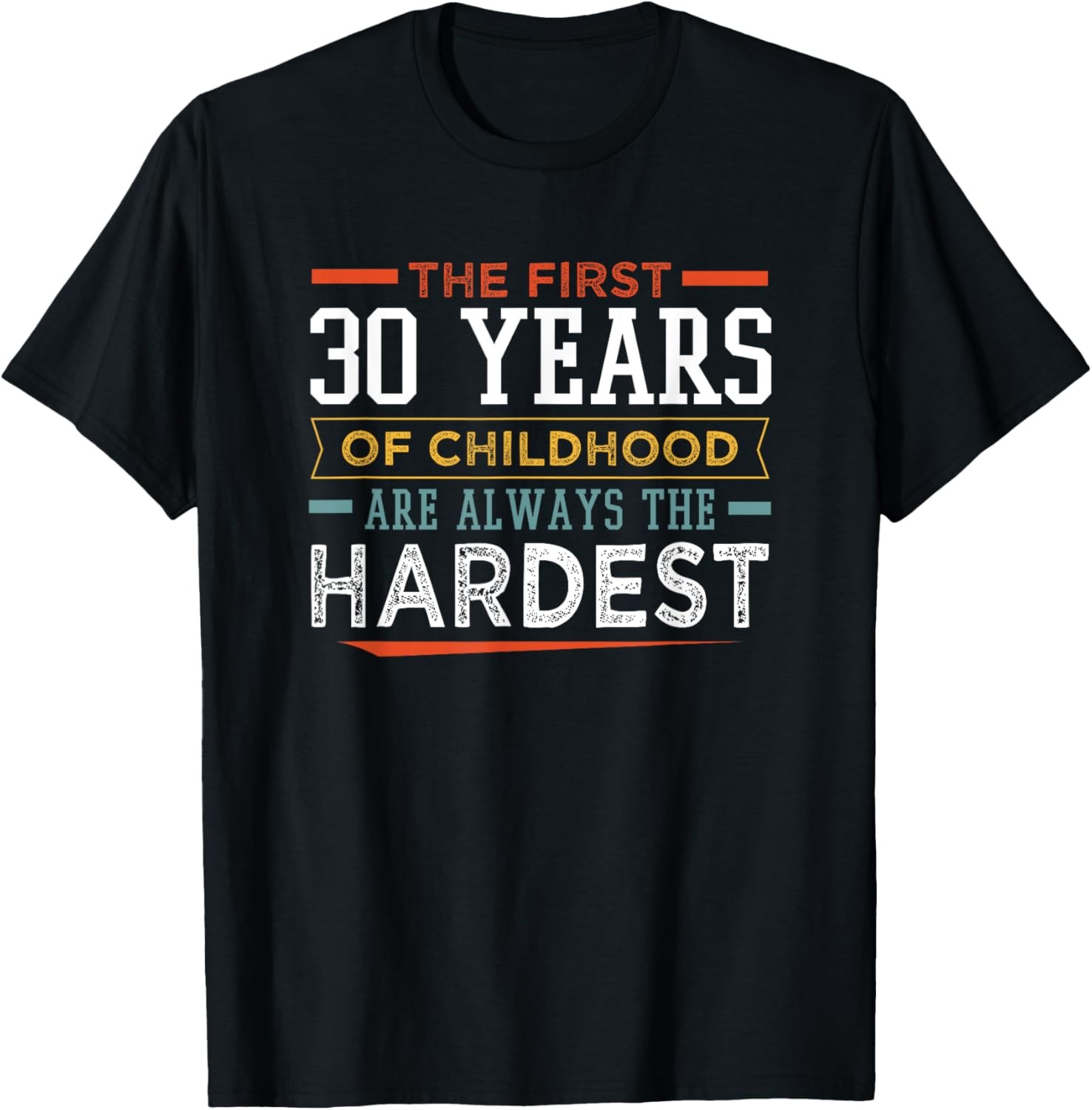 The First 30 Years Of Childhood Funny 30th Birthday Humor T-Shirt gallery