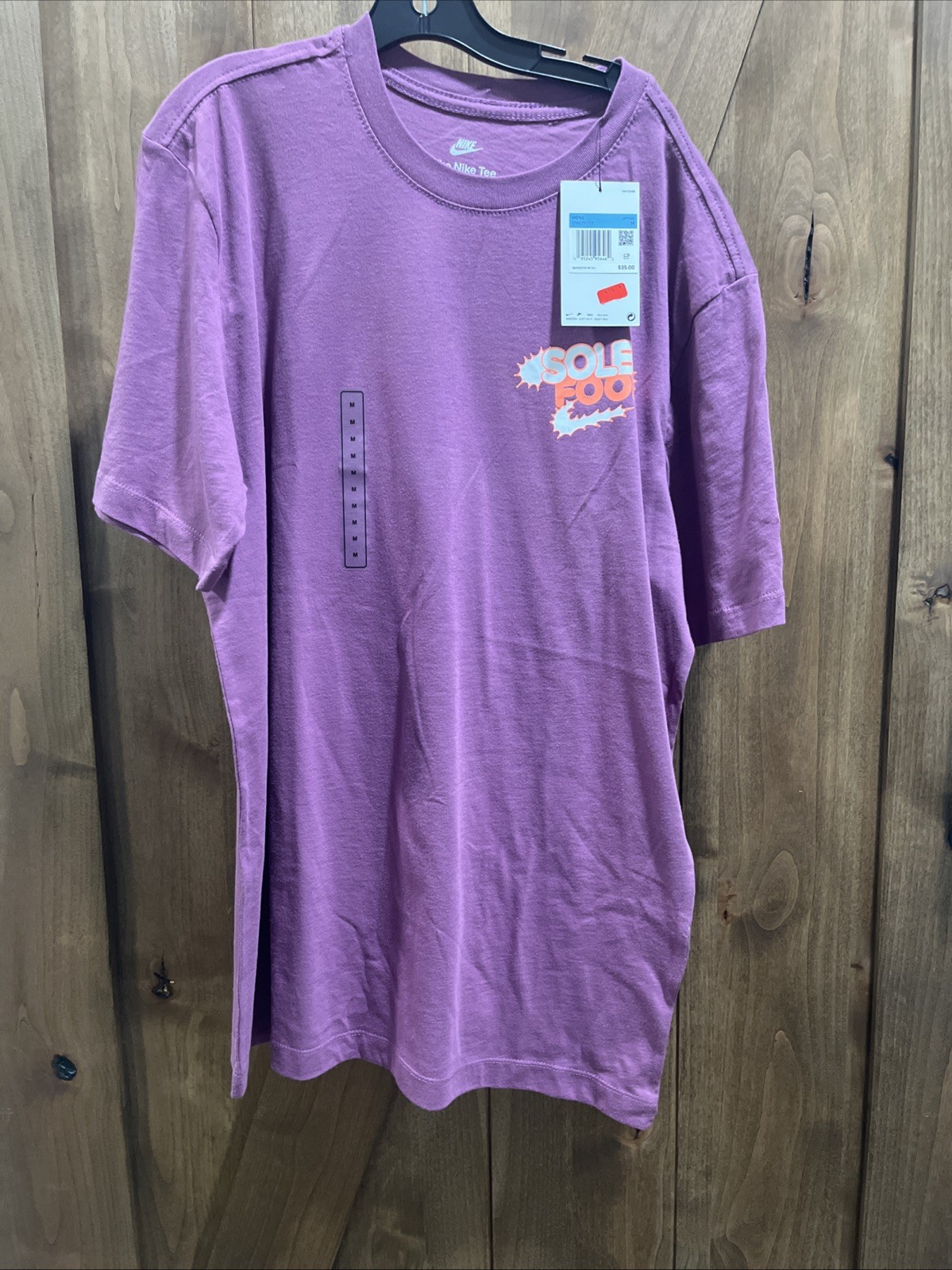 NWT Nike Sole Food T-Shirt With Burger Shoe Retail $35