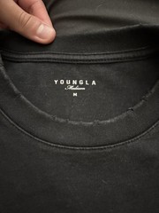 Youngla 4153 – Elevated Essentials – Relaxed Tee Medium Black Wash SOLD OUT