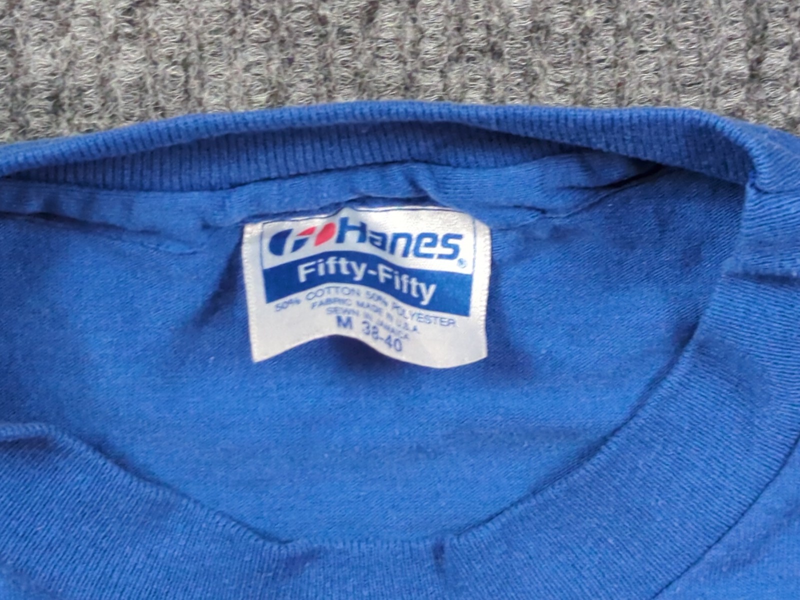 Vintage Rocky Mountains Shirt Mens Medium Blue 80s Short Sleeve Hanes Colorado gallery
