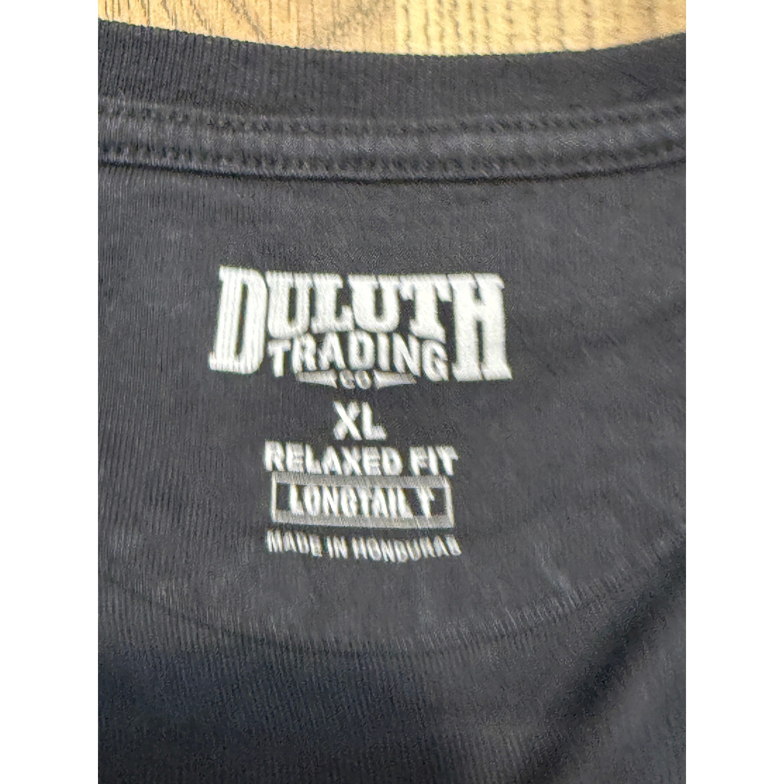 Duluth Trading Co Pocket T-Shirt Mens XL Black Adult Longtail Relaxed Fit gallery