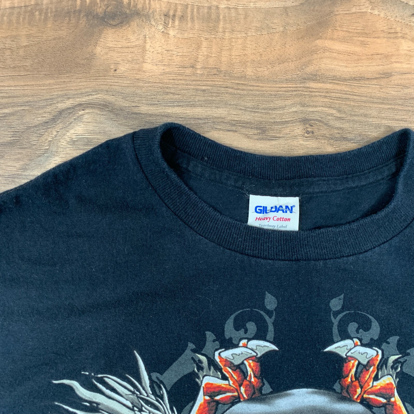 GILDAN Mens Dragons & Skull Size Medium T-Shirt Graphic Art gallery
