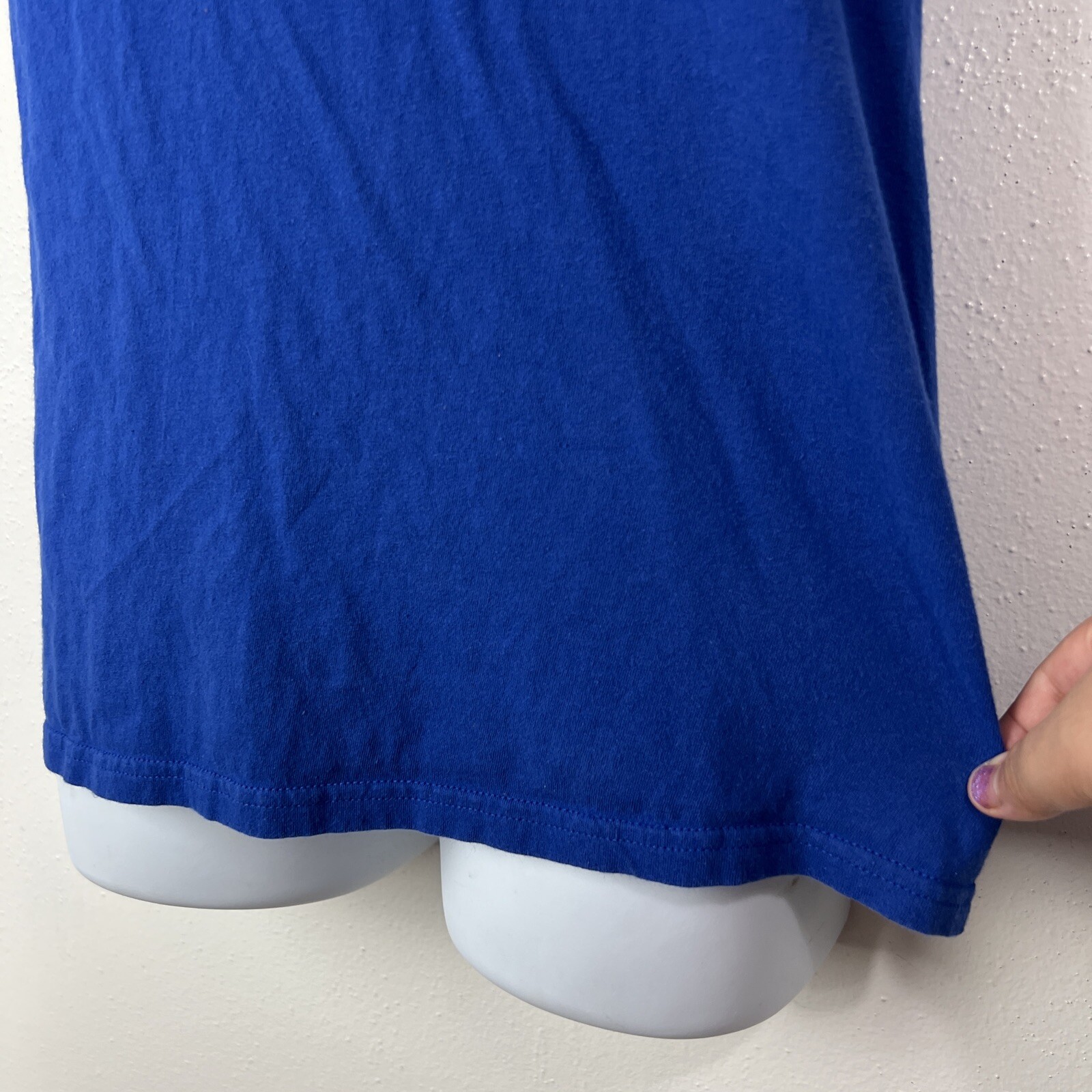 Adidas Shirt Men Small Blue Logo Graphic Short Sleeve Active Casual Go-To Tee gallery