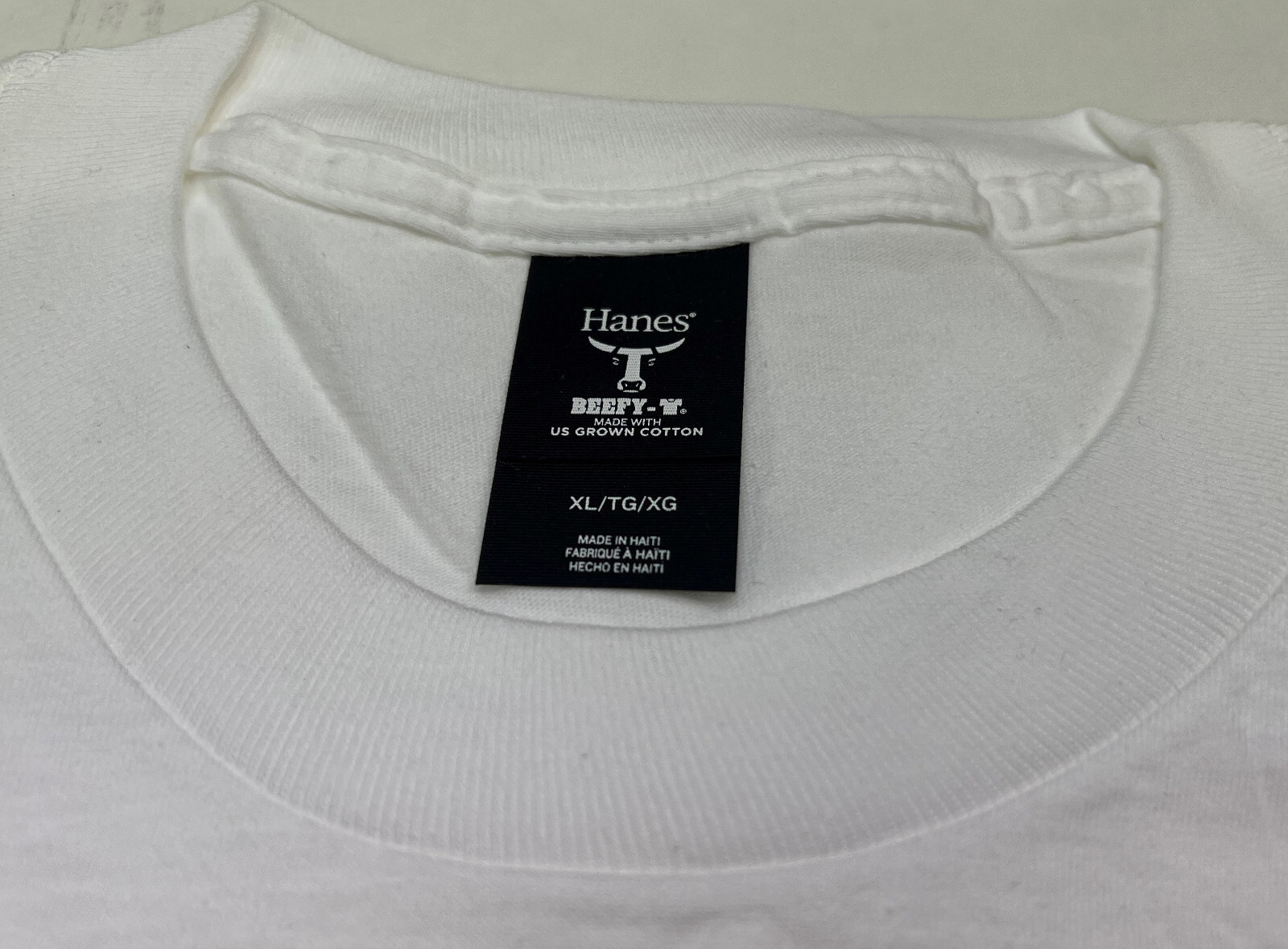 Hanes USA Beefy T TALL BLACK GREY RED BLUE or WHITE Extra Long Length Cotton gallery