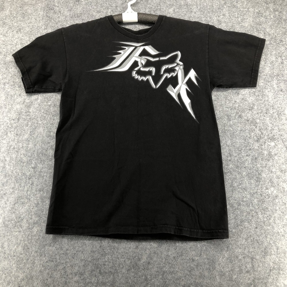 Modern Fox Racing Classic Font Logo Shirt size S Small