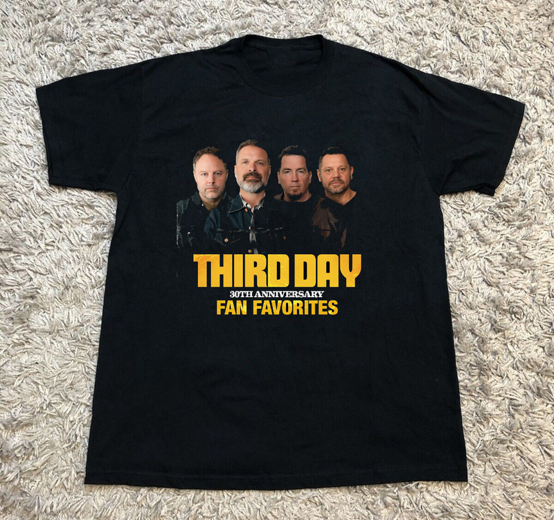 Third Day Band Tour 2026 Black Cotton Shirt size S-5XL BS1379