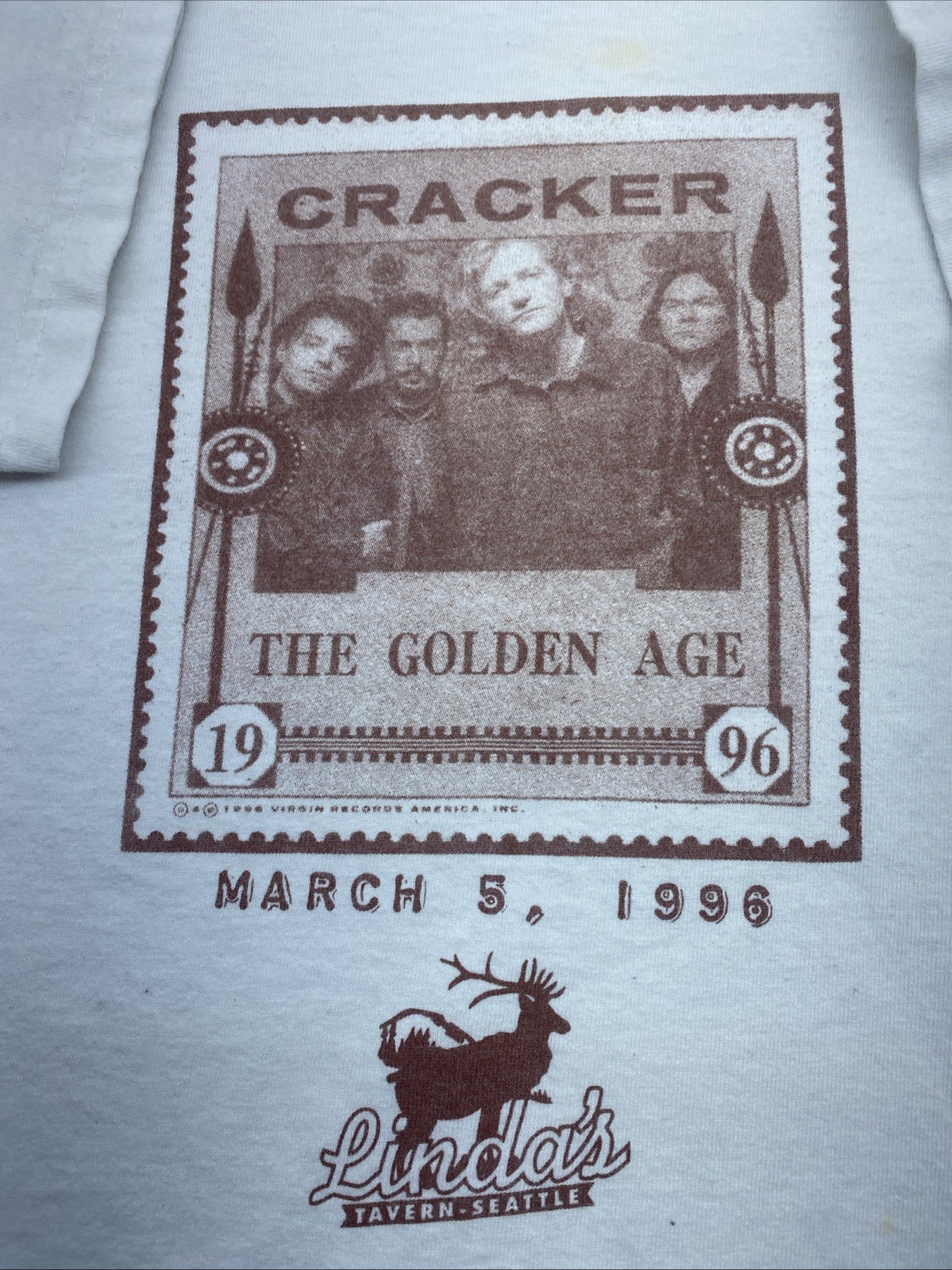 Vintage Cracker The Golden Age Concert T-Shirt Size XL gallery