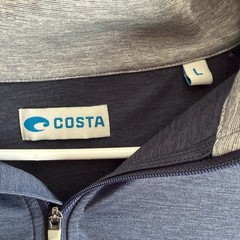 Costa Navy Quarter-Zip Pullover