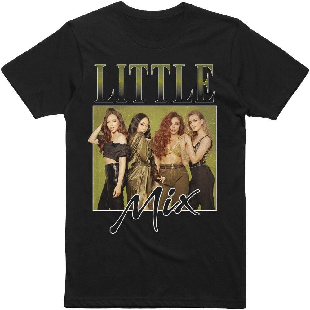 Trend Little Mix band Black Color Cotton Shirts Gift For Fan KK1309