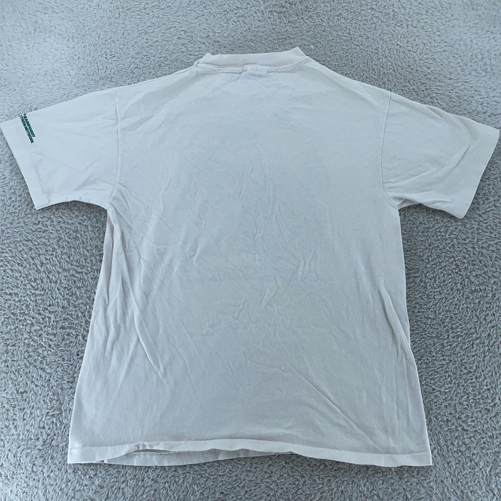 Vintage Save The Rainforests T-Shirt Mens Medium Parrot Nature Activism Art 90s gallery