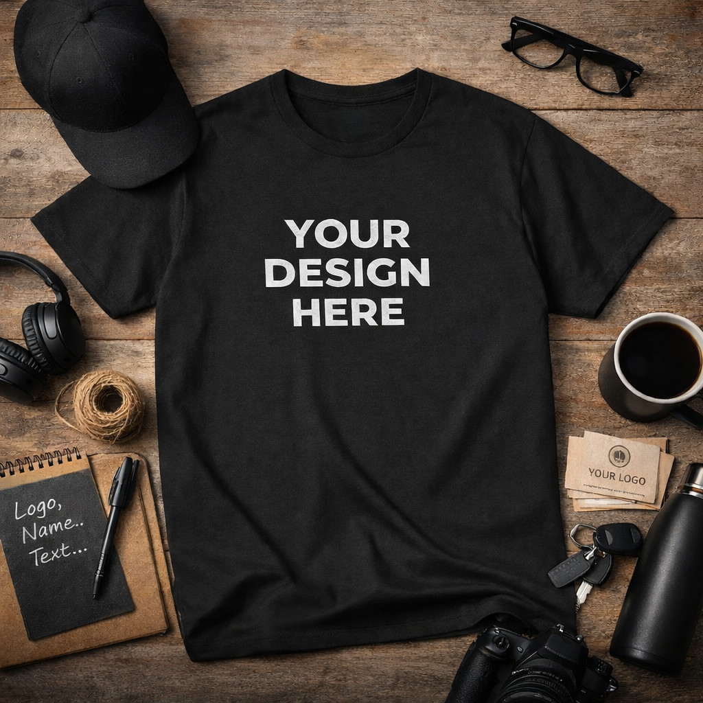 Custom T-Shirt Personalized Photo Text Logo Your Design Gildan 5000 Print EU USA gallery