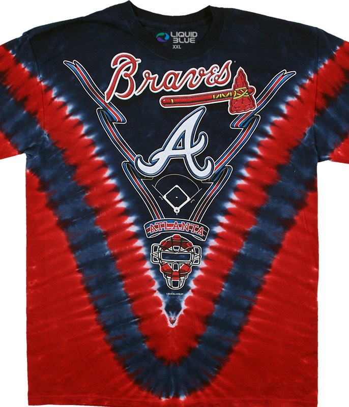 Atlanta Braves V Tie-Dye T-Shirt — Grateful Dead Collab Style Officially License gallery