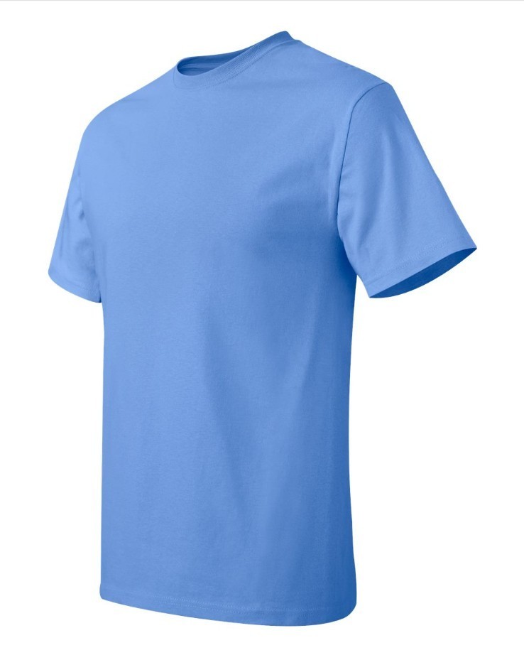 Hanes 5250 4XL 5XL Authentic Short Sleeve Men's Cotton T-Shirt Carolina Blue gallery