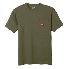 Milwaukee Men’s X-Large Green GRIDIRON Cotton/Polyester Pocket T-Shirt