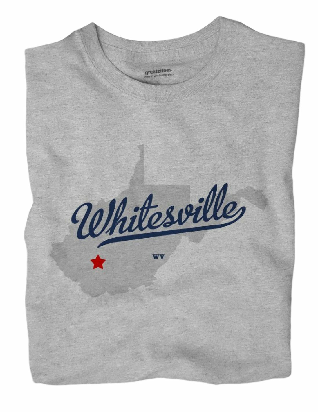Whitesville West Virginia WV T-Shirt MAP gallery