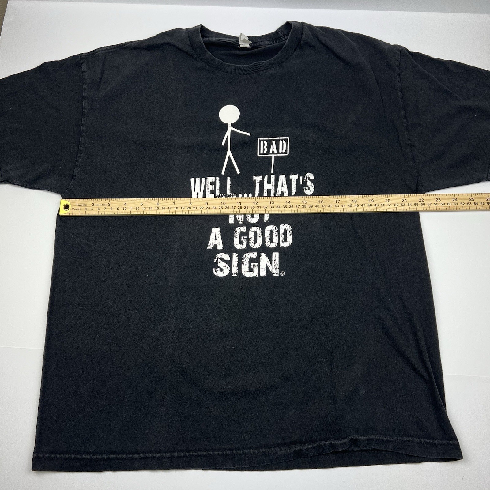Well That's Not A Good Sign Sarcastic Humor Graphic Novelty Vintage Cotton gallery