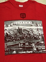 Authentic Supreme Fiorenza Tee Mens Medium Red T-shirt Suprema SS18