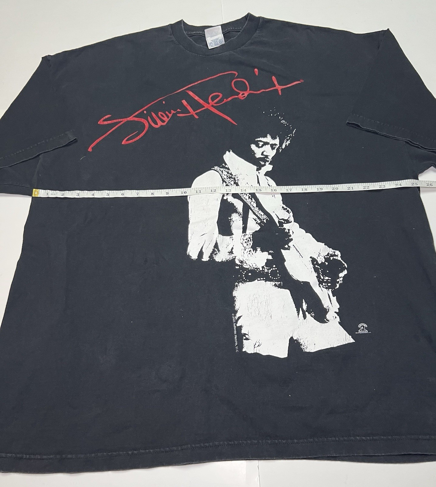 Vintage 2005 Jimi Hendrix T Shirt Black Graphic Band Tee XXL Rock gallery