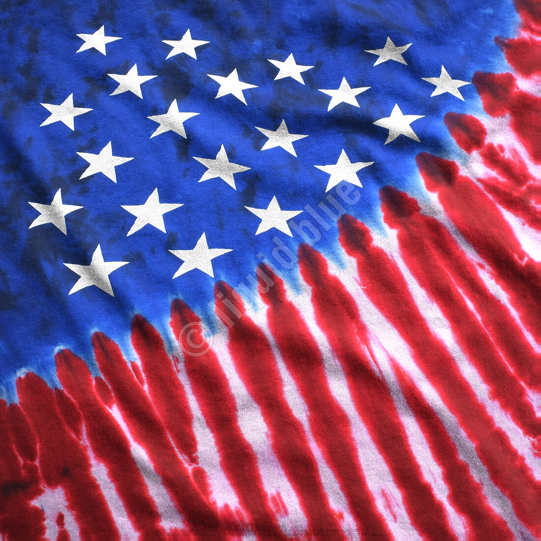 Patriotic Stars and Stripes Pride American Flag USA Mens Tie Dye T Shirt 11104 gallery