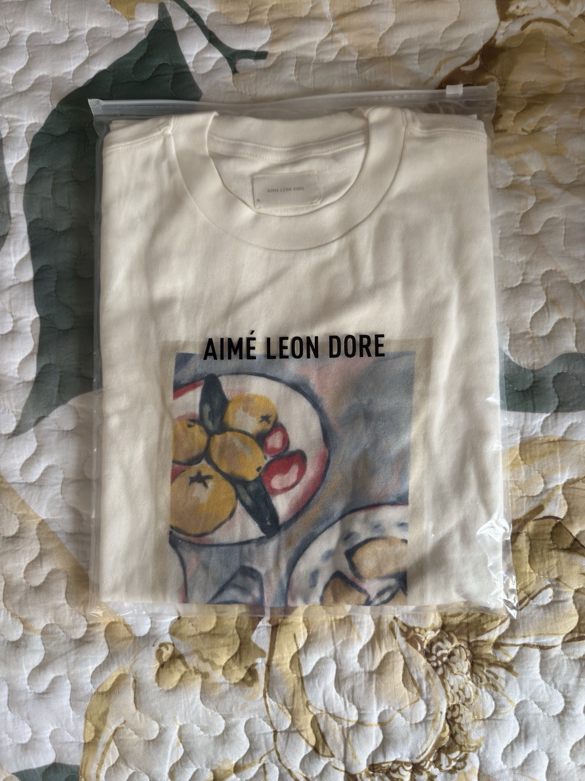 AIME LEON DORE ALD Molina Brunch Graphic Tee Shirt Coconut Milk Size Small gallery