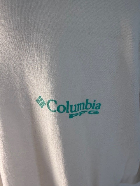 Fishing Graphic Tee White Outdoor Beach Summer Casual T Shirt Mens L gallery