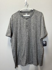 Flag & Anthem Madeflex Performance Henley T Shirt Size XL Heather Gray