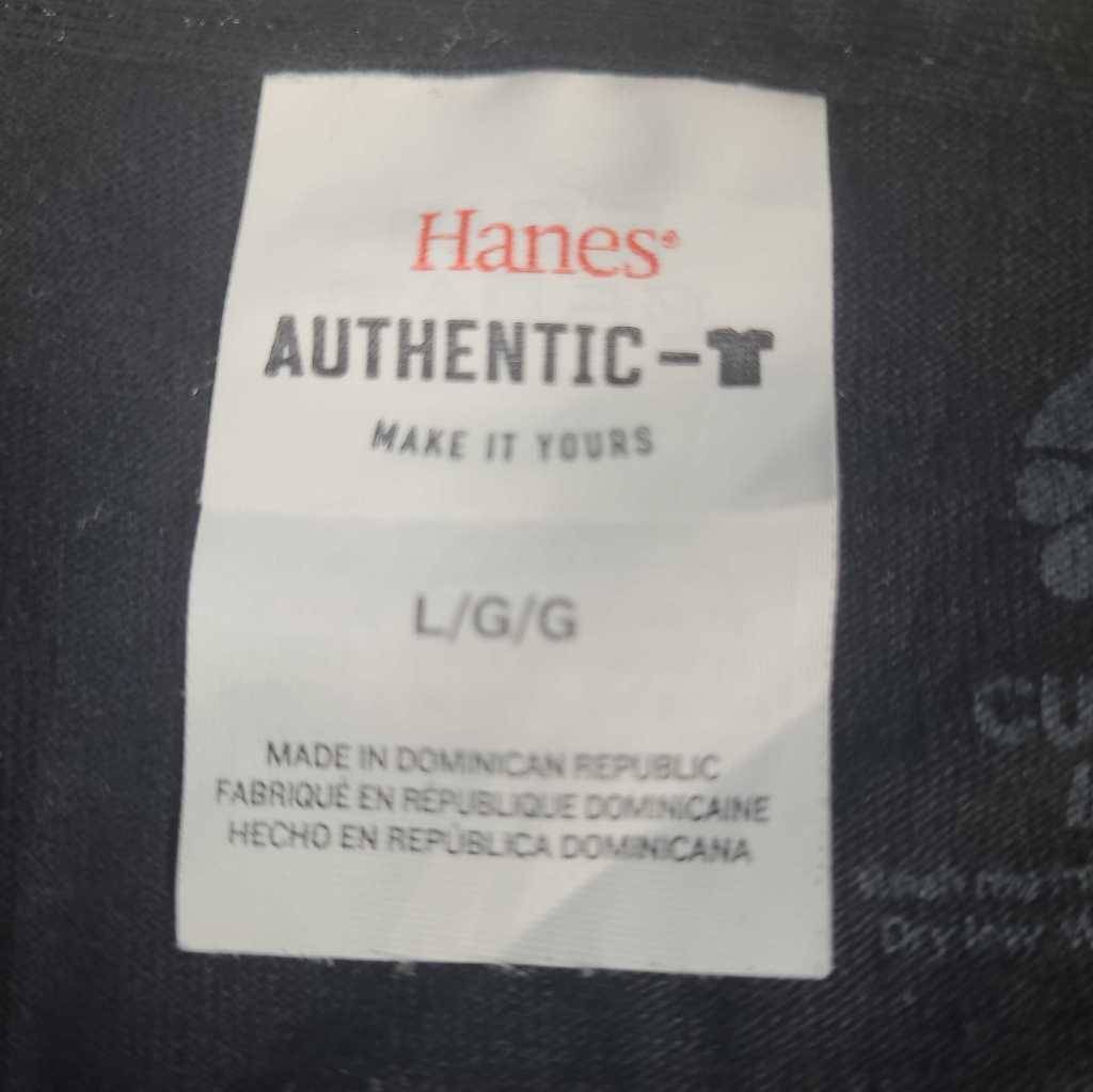 Second To None Hanes Custom Ink Mens Graphic T-Shirt Black 100% Cotton Crew L gallery