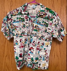 Sunday Comics Mickey Mouse shirt-extra small