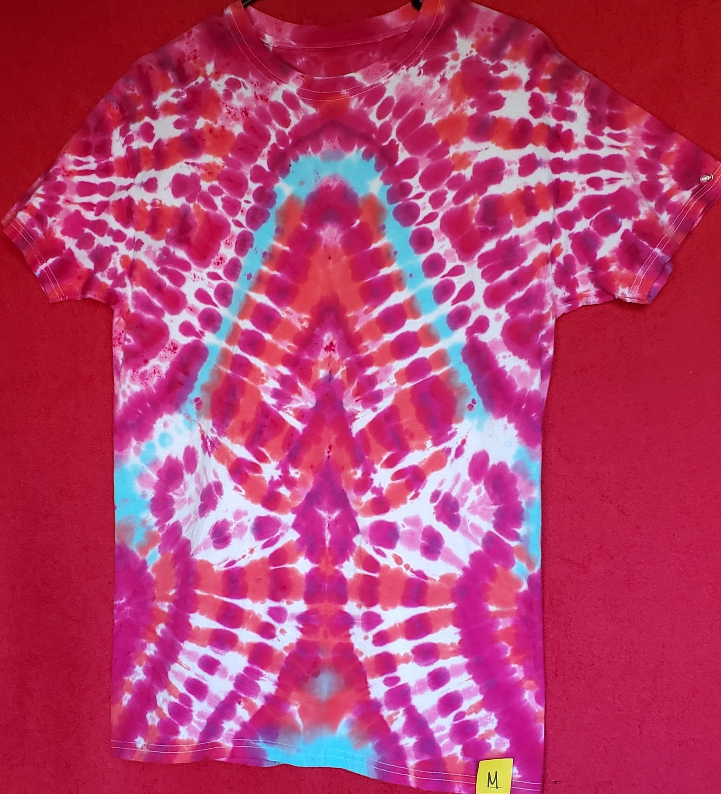 HANES SIZE MEDIUM 100% Cotton Tye Dyed Shirt Pre-washed WON’T FADE VERY SOFT
