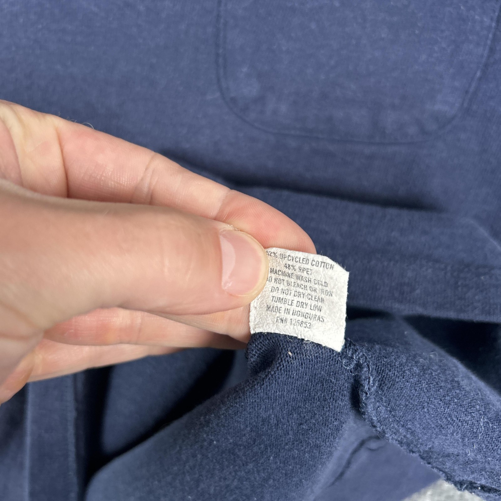 Taylor Stitch Shirt Mens 44 Blue Pocket Tee Recycled Cotton Blend Crewneck gallery