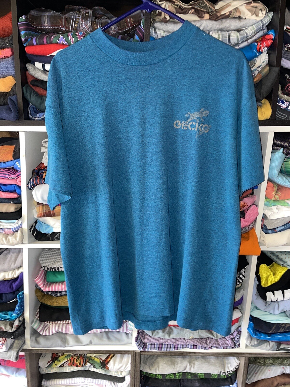 VTG 90s Gecko Hawaii T Shirt Single Stitch Hef-T Teejays Surf Skate Vapor Wave gallery
