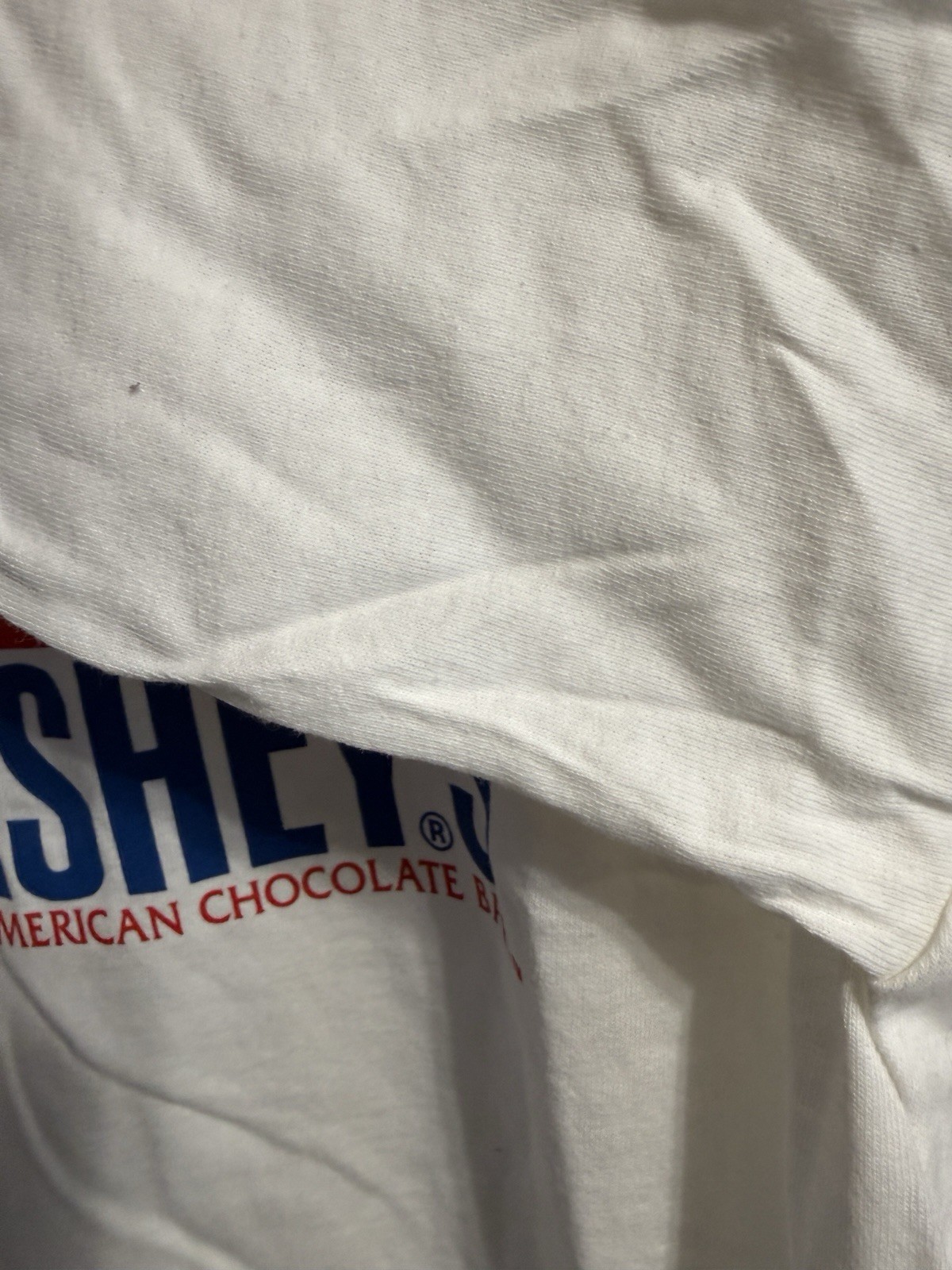 T-Shirt Hersheys Great American Chocolate Bar White Size Med Gildan Heavyweight gallery